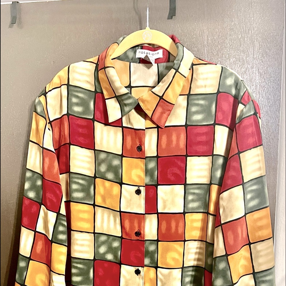 'Notations Woman' Colorblock Tunic (Plus)